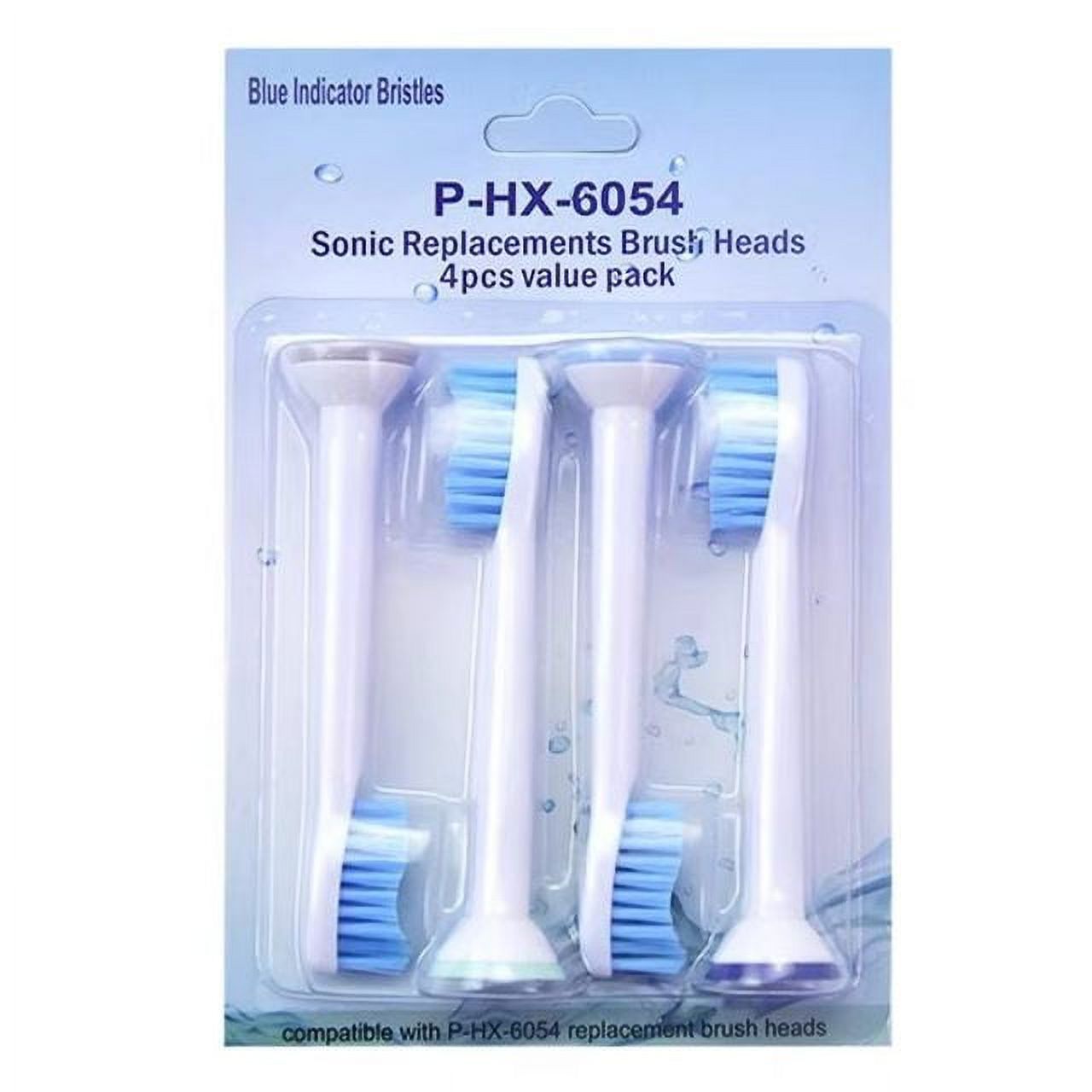 Oral Basics Sensitive Brush Heads Pro-Results - Compatible with Philips Sonicare Toothbrush (P-HX6054) (4 Pack) Oral Basics