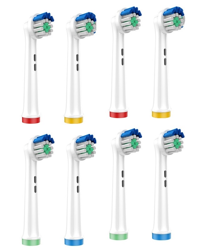 Oral Basics Replacement Brush Heads for Oral-B Braun Electric Toothbrush, Wide-Angle Clean, EB22-X (8 Pack) Oral Basics