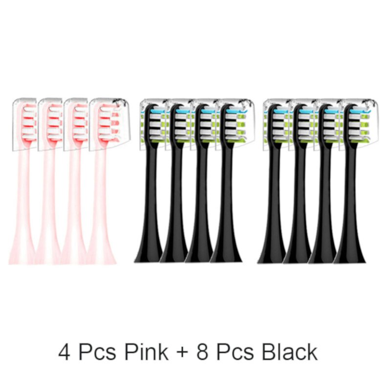 4/10/12 Pcs Replacement Brush Heads Suitable for xiaomi SOOCAS X3 X1 X5 SOOCARE Electric Toothbrush Dupont Bristle Sealed Packed Toothbrush Head