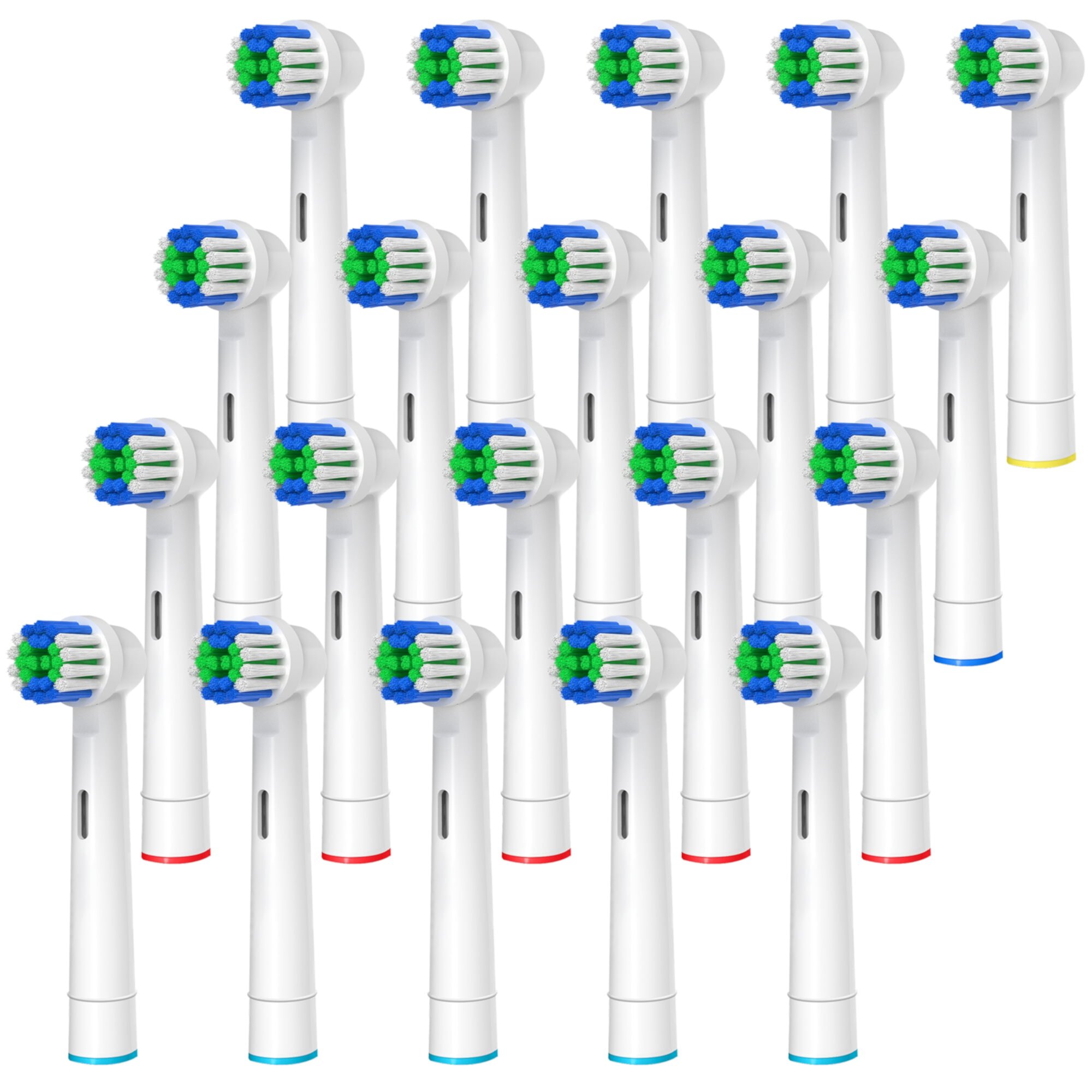 Replacement Toothbrush Heads Compatible with Oral-B Braun, 20 Pcs Precision Clean Electric Toothbrush Heads Refill TIFOR