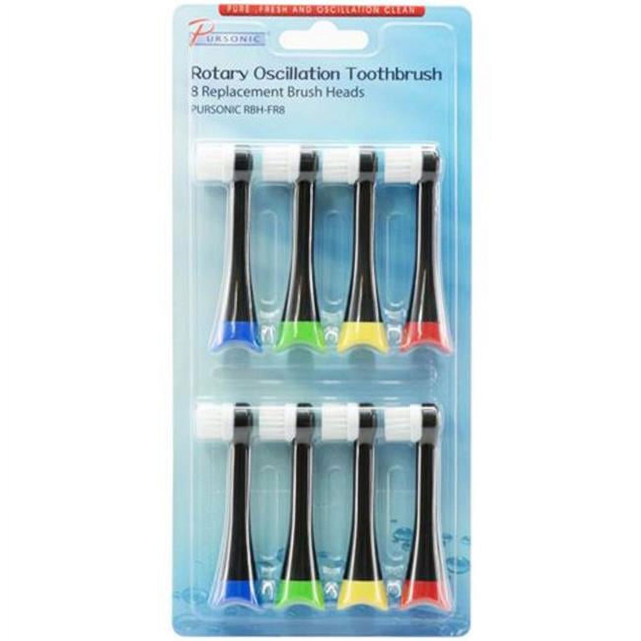 Pursonic rotary oscillation toothbrush replacement brush heads, 8 count Pursonic