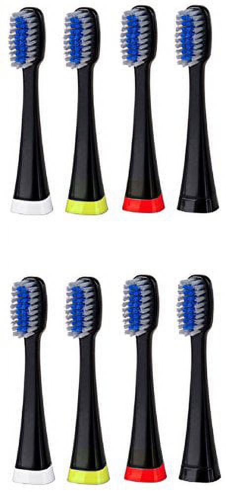 Pursonic 8 pack replacement Brush Heads for S750 (black) Pursonic