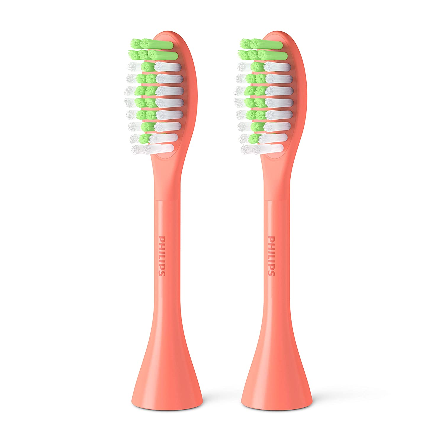 Philips One by Sonicare 2pk Brush Heads, Miami Coral, BH1022/01 Sonicare