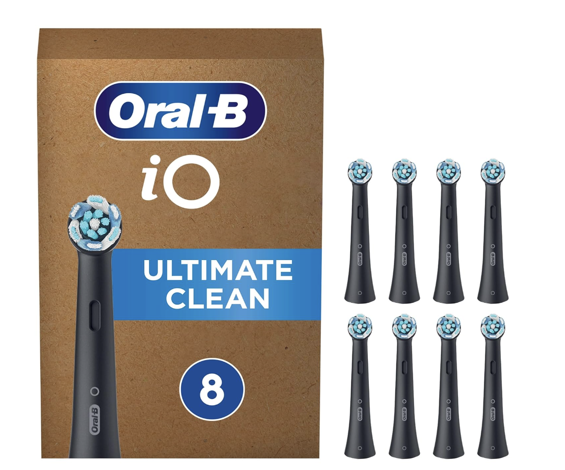 Oral-B IO Ultimate Clean Replacement Brush Heads Black, 8 count Visit the Oral-B Store