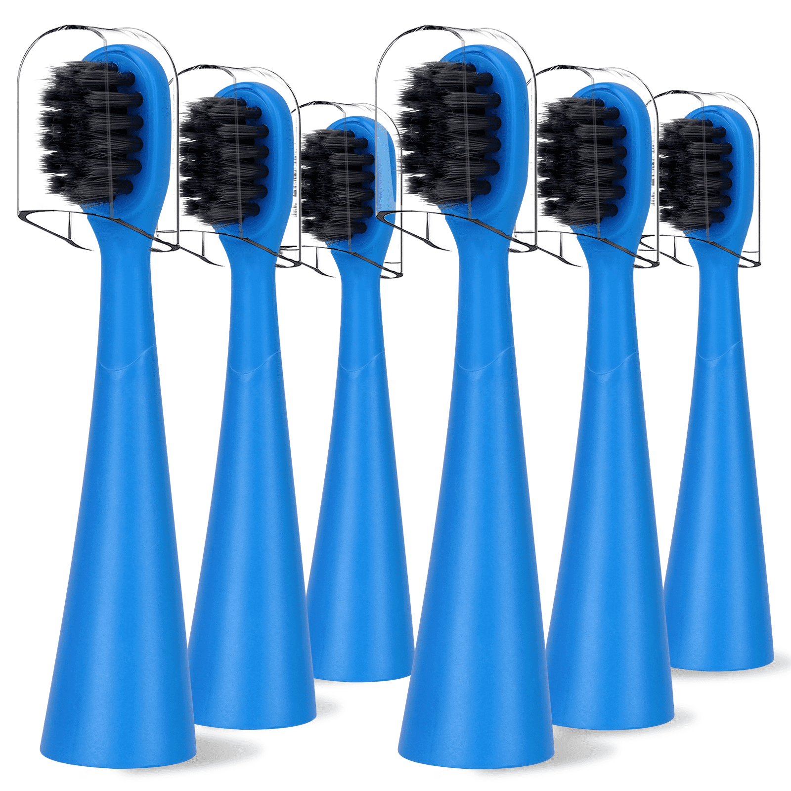 Compatible with Burst Kids Electric Toothbrush Replacement Heads with Dust Cover Caps, Perfect Fit with BURST Kids Sonic Kids Toothbrush,6 Pack,Blue Othanary