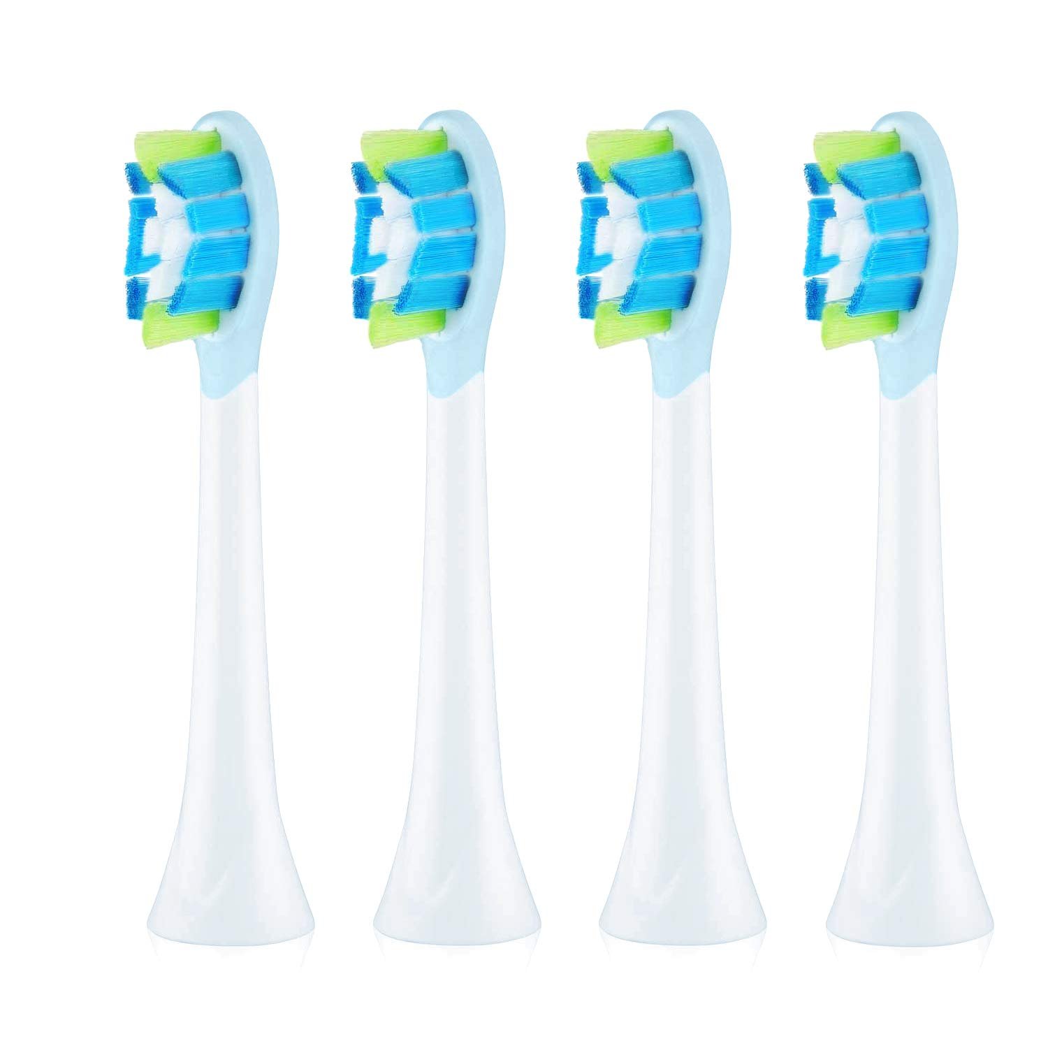 C2 Replacement Brush Heads Compatible with Philips Sonicare Electric Toothbrush (HX9054-P) - 4 Pack Oral Basics