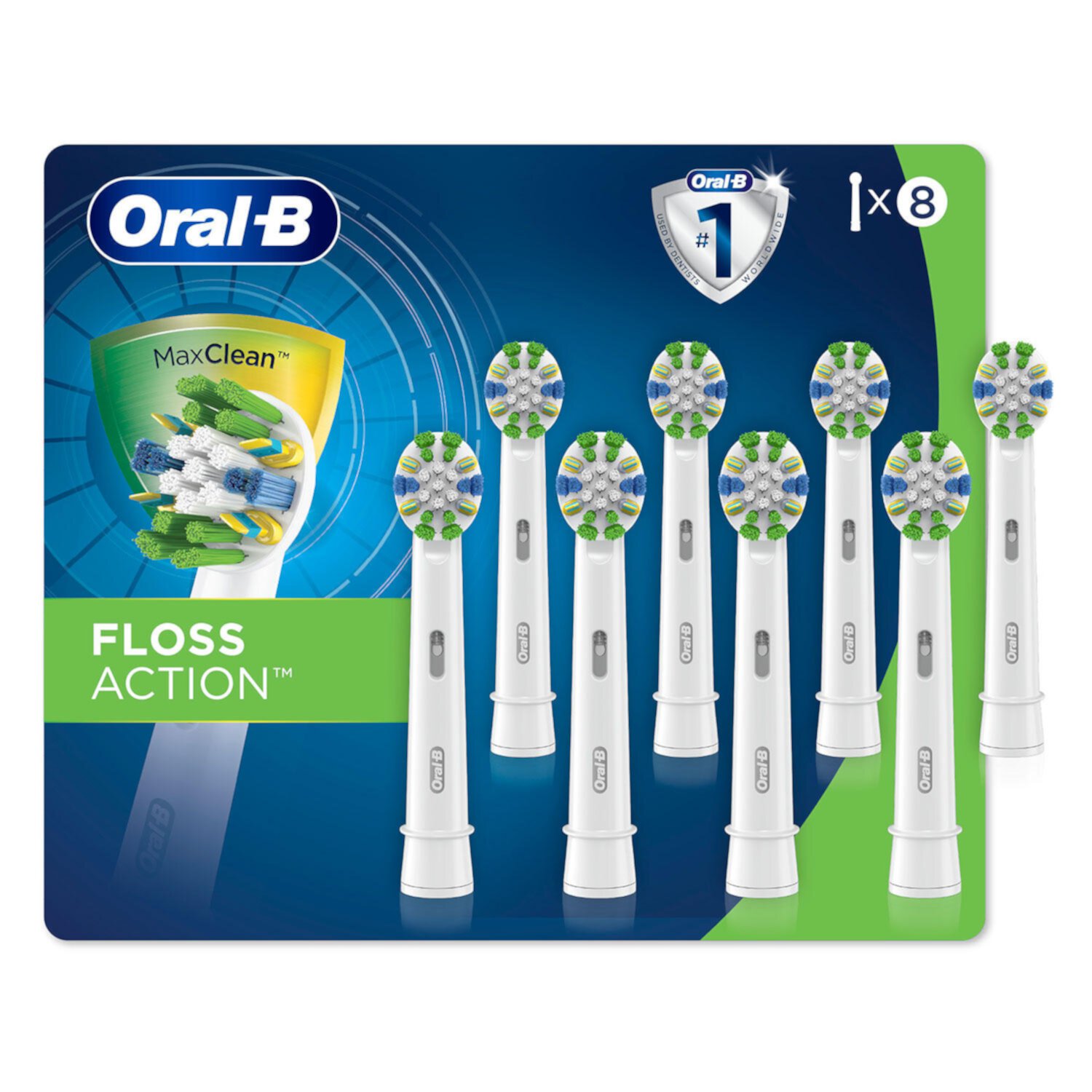 Oral-B FlossAction Electric Toothbrush Replacement Brush Heads, Floss Action (8 ct. Refills) Olay