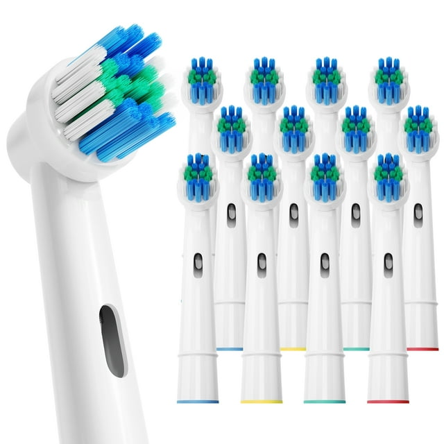 12 Pcs Replacement Toothbrush Heads Compatible with Oral-B, Electric Brush Heads for Oral B Replacement Heads Refill Pro 500/1000/1500/3000/3757/5000/7000/7500/8000 GENKENT