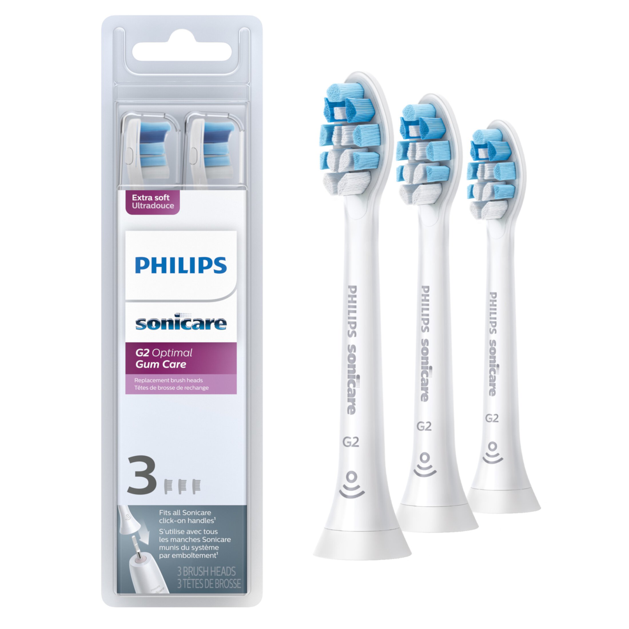 Philips Sonicare Optimal Gum Care Replacement Toothbrush Heads, HX9033/65, Brushsync™ Technology, White 3-pk Visit the Sonicare Store