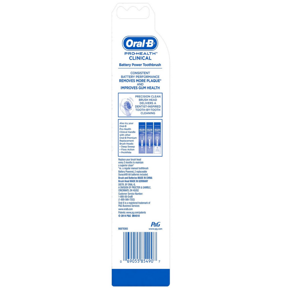 Braun Pro-Health Battery Toothbrush, Precision Clean 1 ea (Pack of 2) Braun