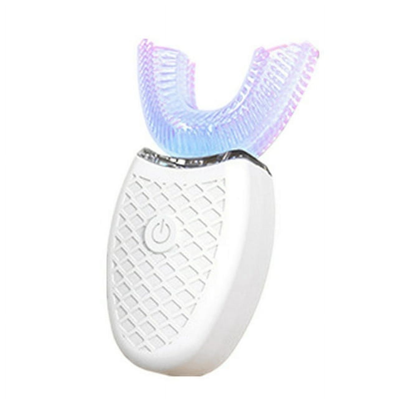 Cepillo de Dientes Eléctrico Completamente Automático en Forma de U Cepillo de Dientes Blanqueador Ultrasónico Práctico para Hombres, Mujeres y Adultos (Blanco) PIXNOR