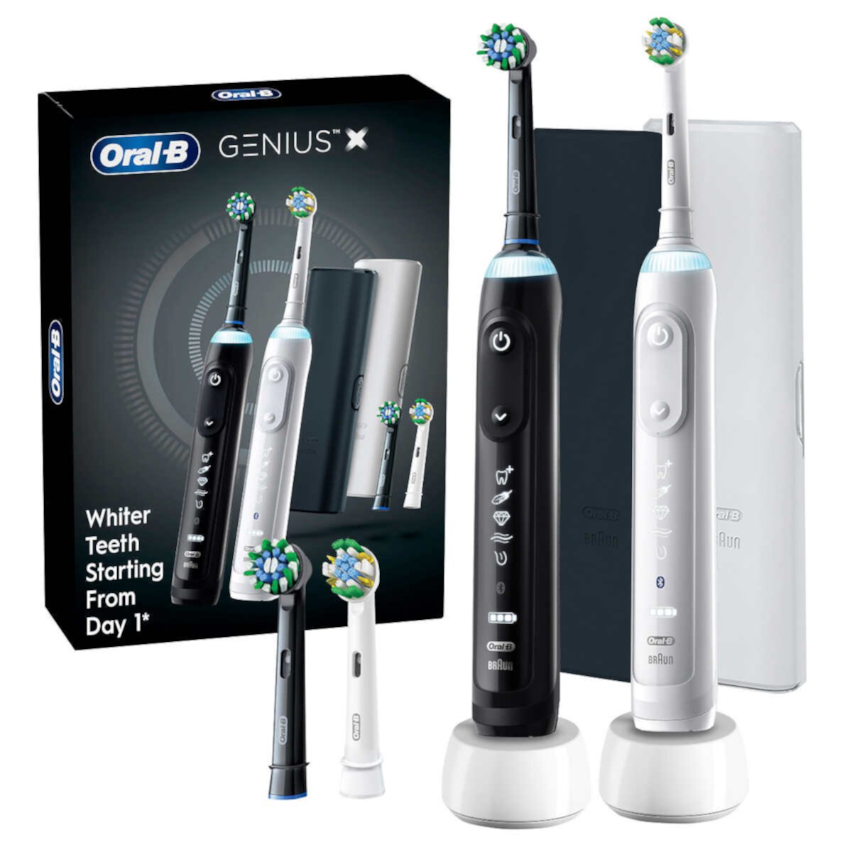 Oral-B Genius X Rechargeable Electric Toothbrush, 2 Pack Visit the Oral-B Store