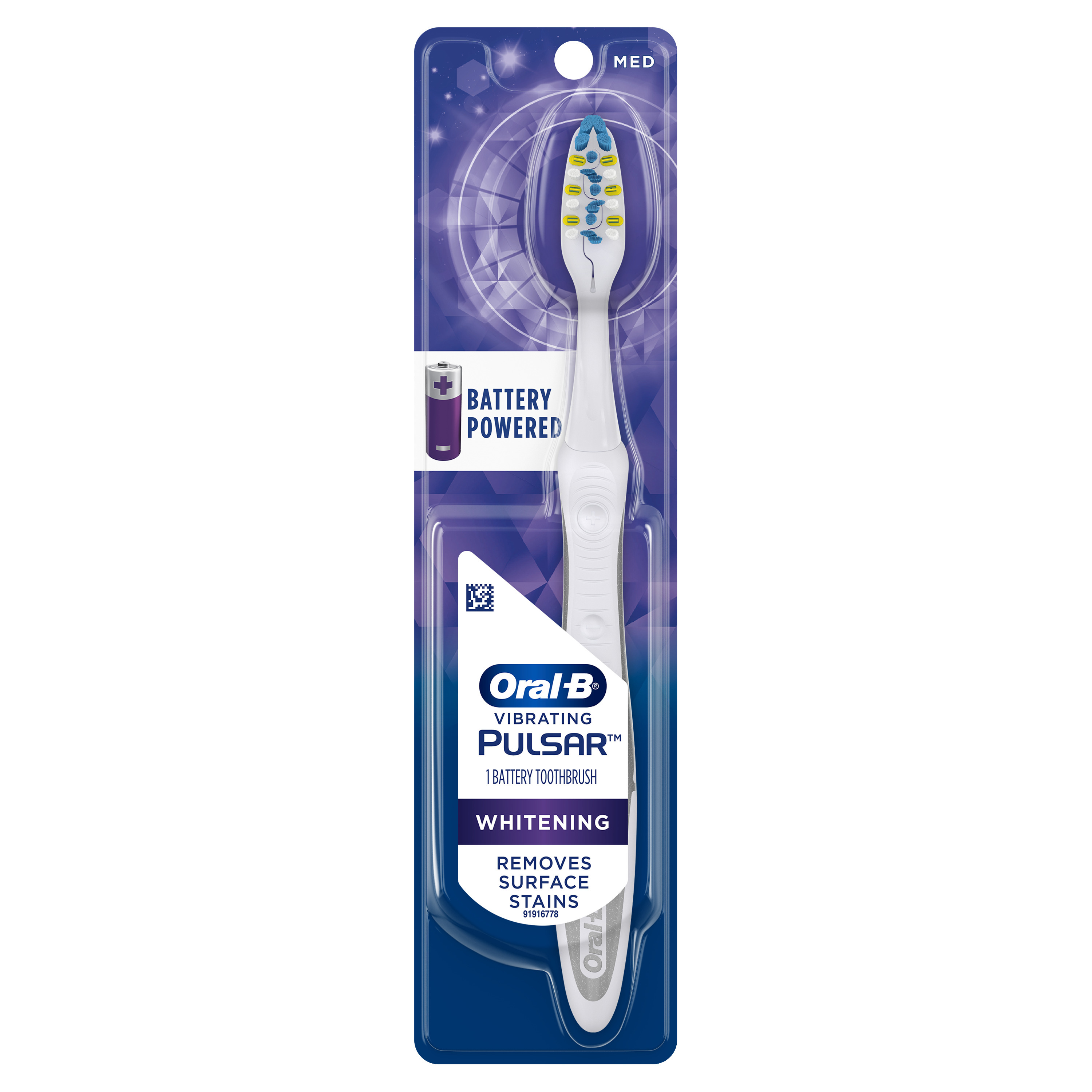 Oral-B Pulsar Whitening Battery Toothbrush, Medium, 1 Count Visit the Oral-B Store