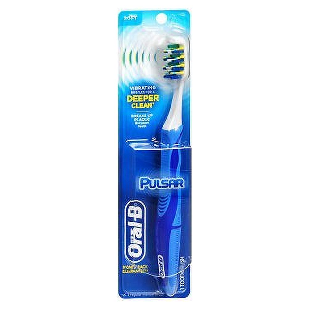 Oral-B Vibrating Pulsar Expert Clean Battery Toothbrush w/ Microban, 1 ct, 3 Pack Visit the Oral-B Store