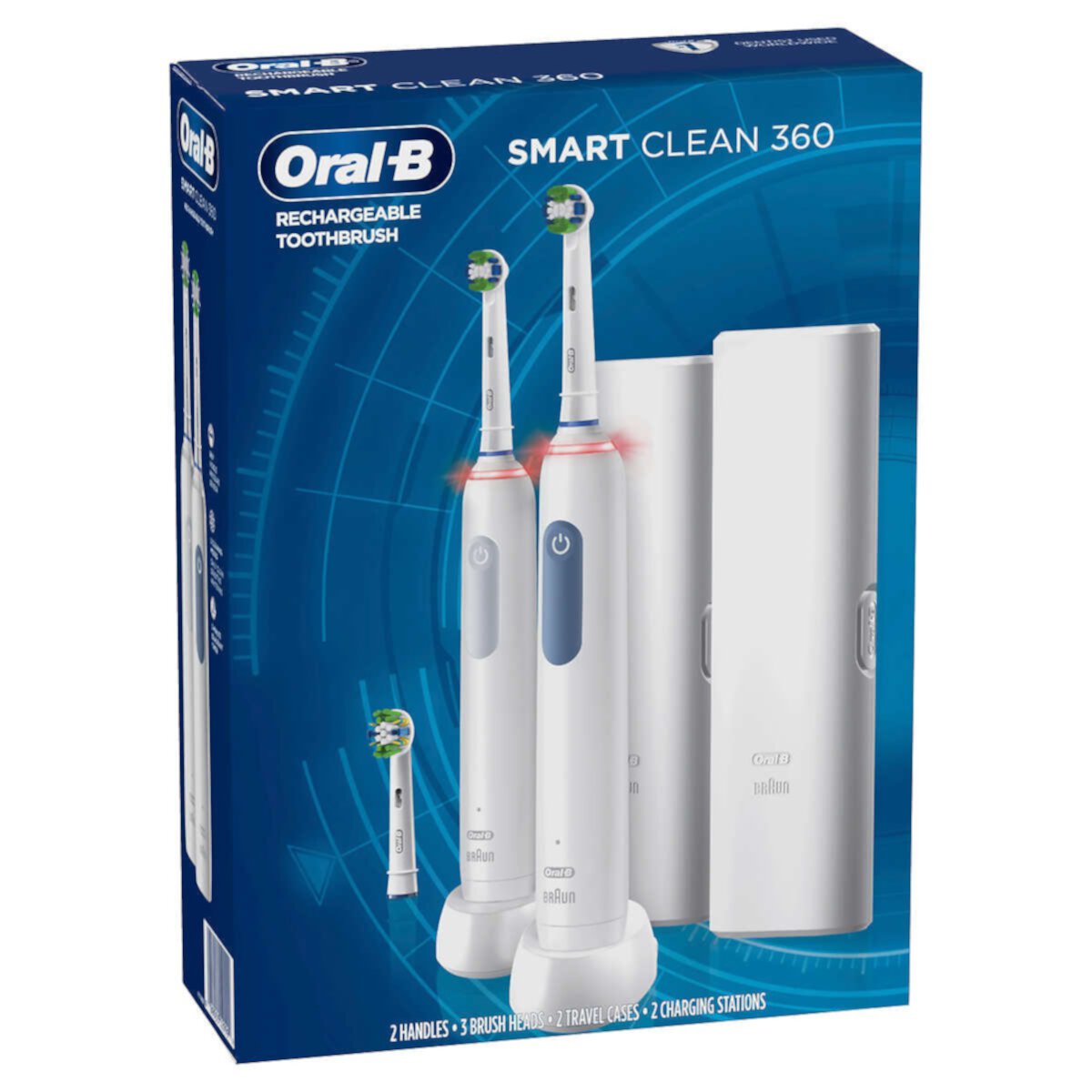 Oral-B Smart Clean 360 Rechargeable Toothbrushes, 2 Pack Visit the Oral-B Store