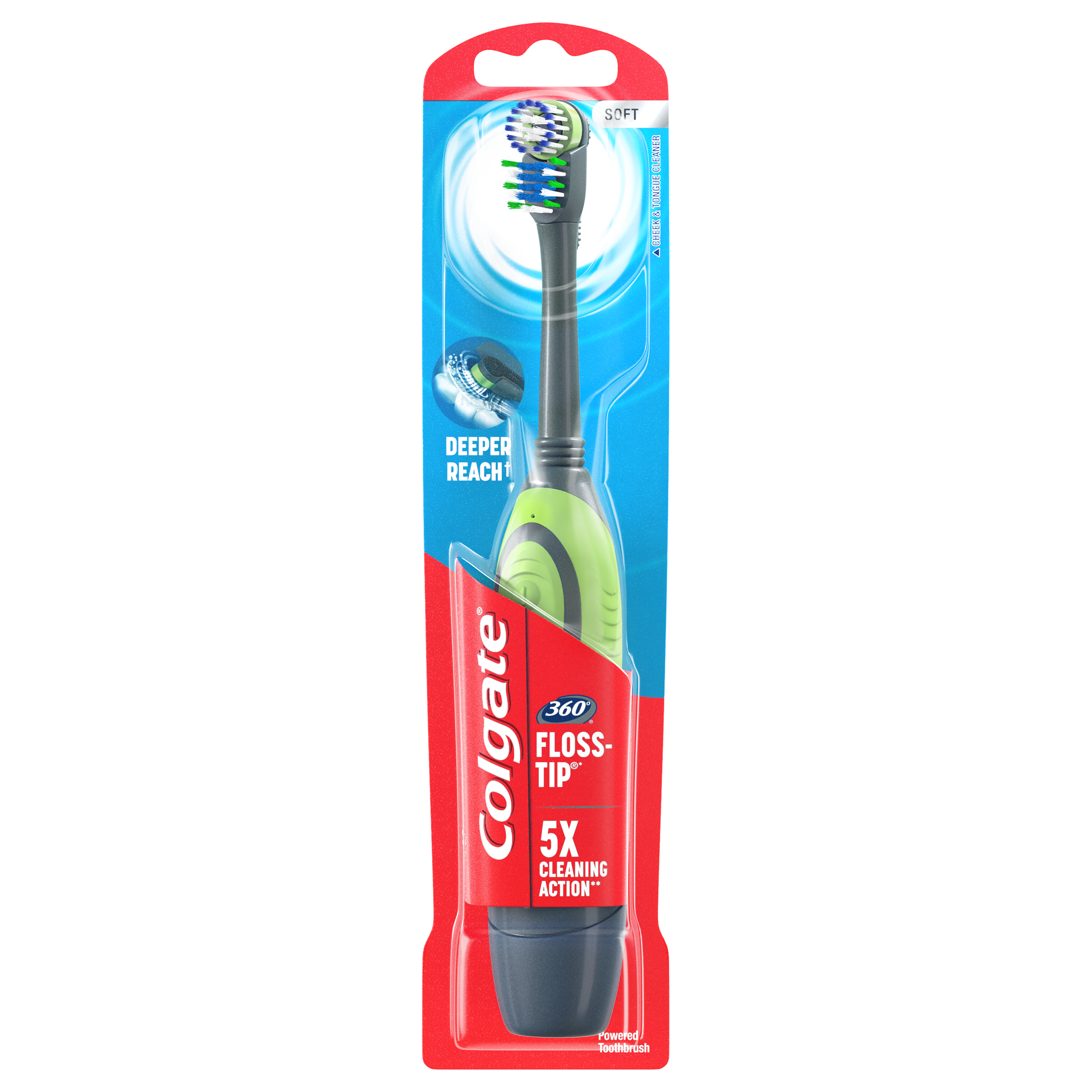 Colgate Total Advanced Floss-Tip Battery Powered Toothbrush, Soft Visit the Colgate Store