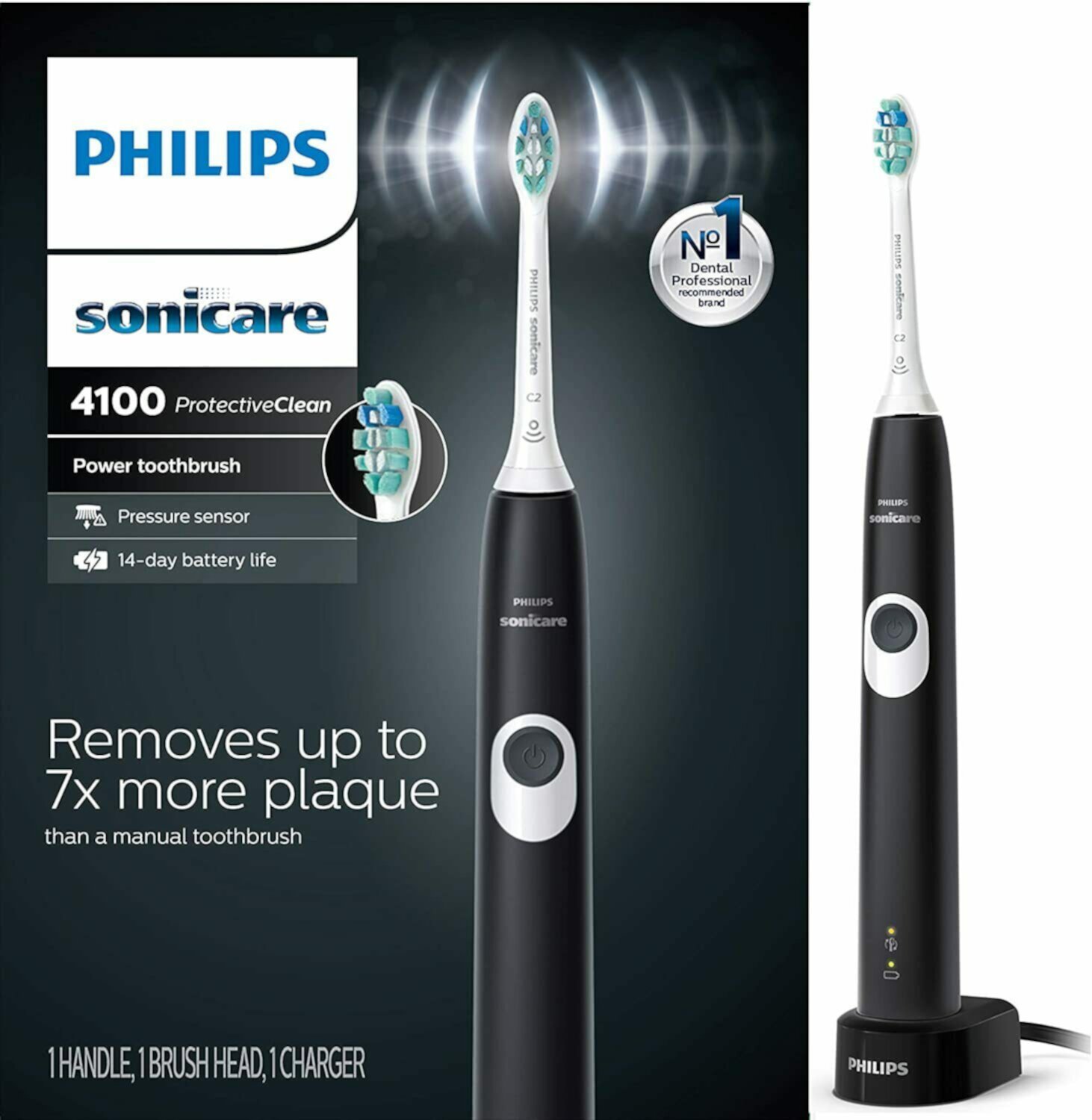 Philips Sonicare ProtectiveClean Rechargeable Electric Toothbrush Pink HX6815/01 Sonicare