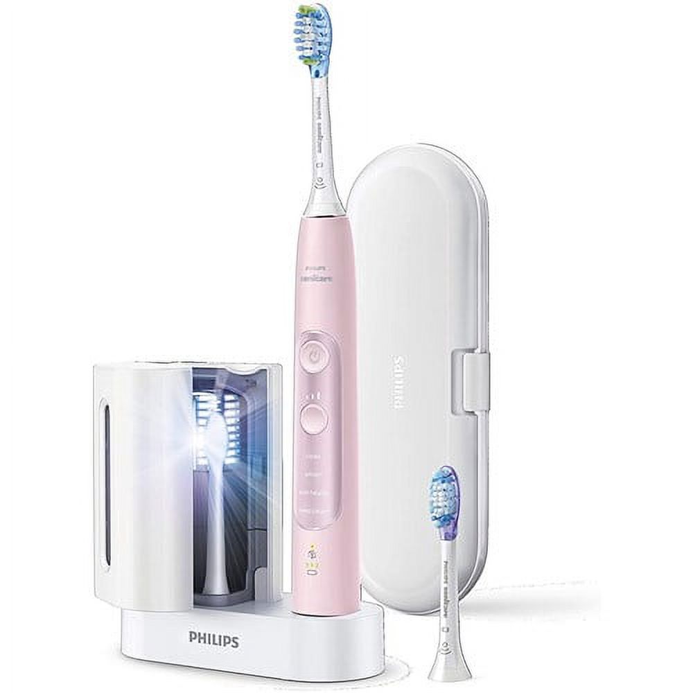 Philips Sonicare ExpertClean 7700 Rechargeable Electric Toothbrush with Bluetooth & UV Sanitizer, HX9630/17, Pink Visit the Sonicare Store