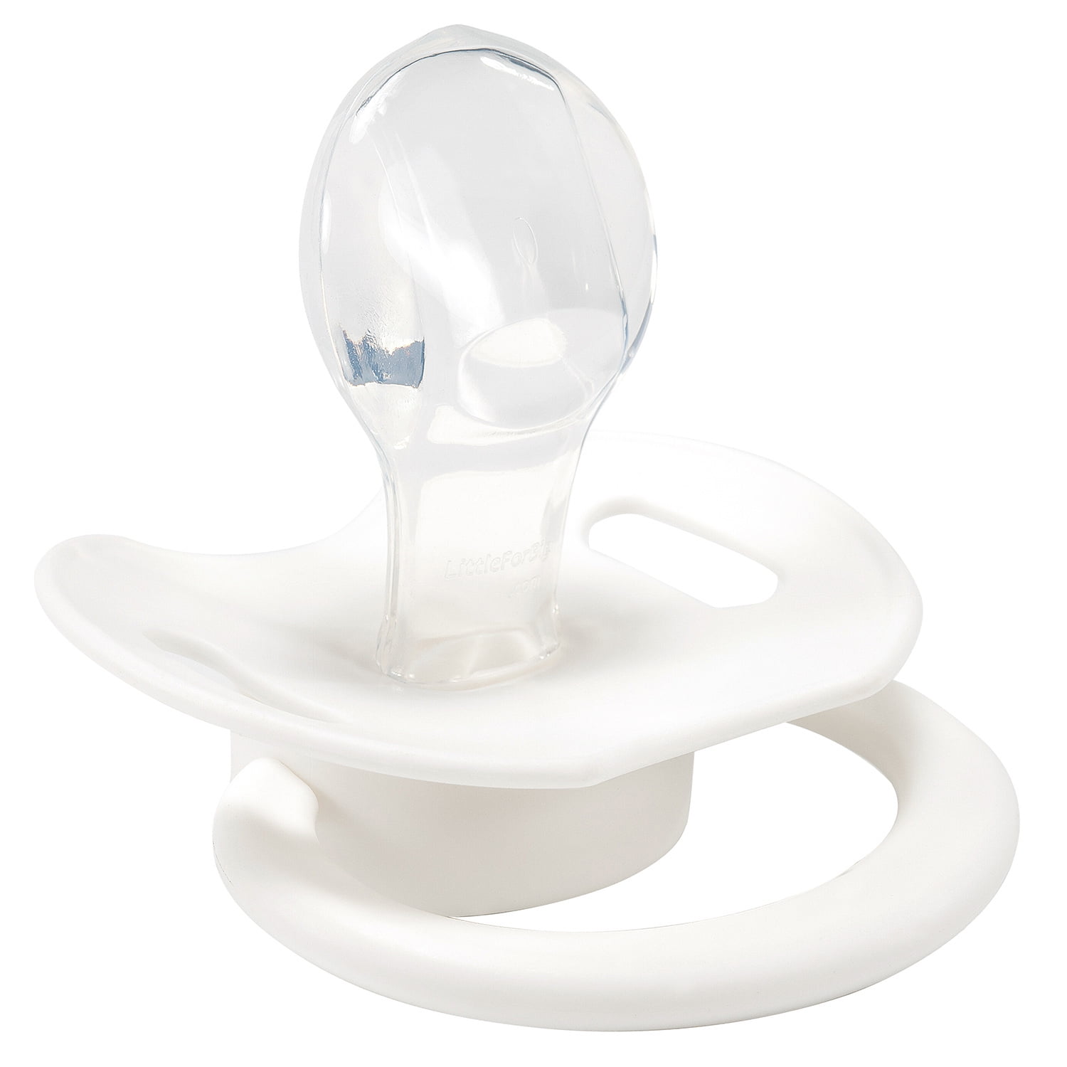 LittleForBig Bigshield Generation-II Adult Sized Pacifier White Littleforbig