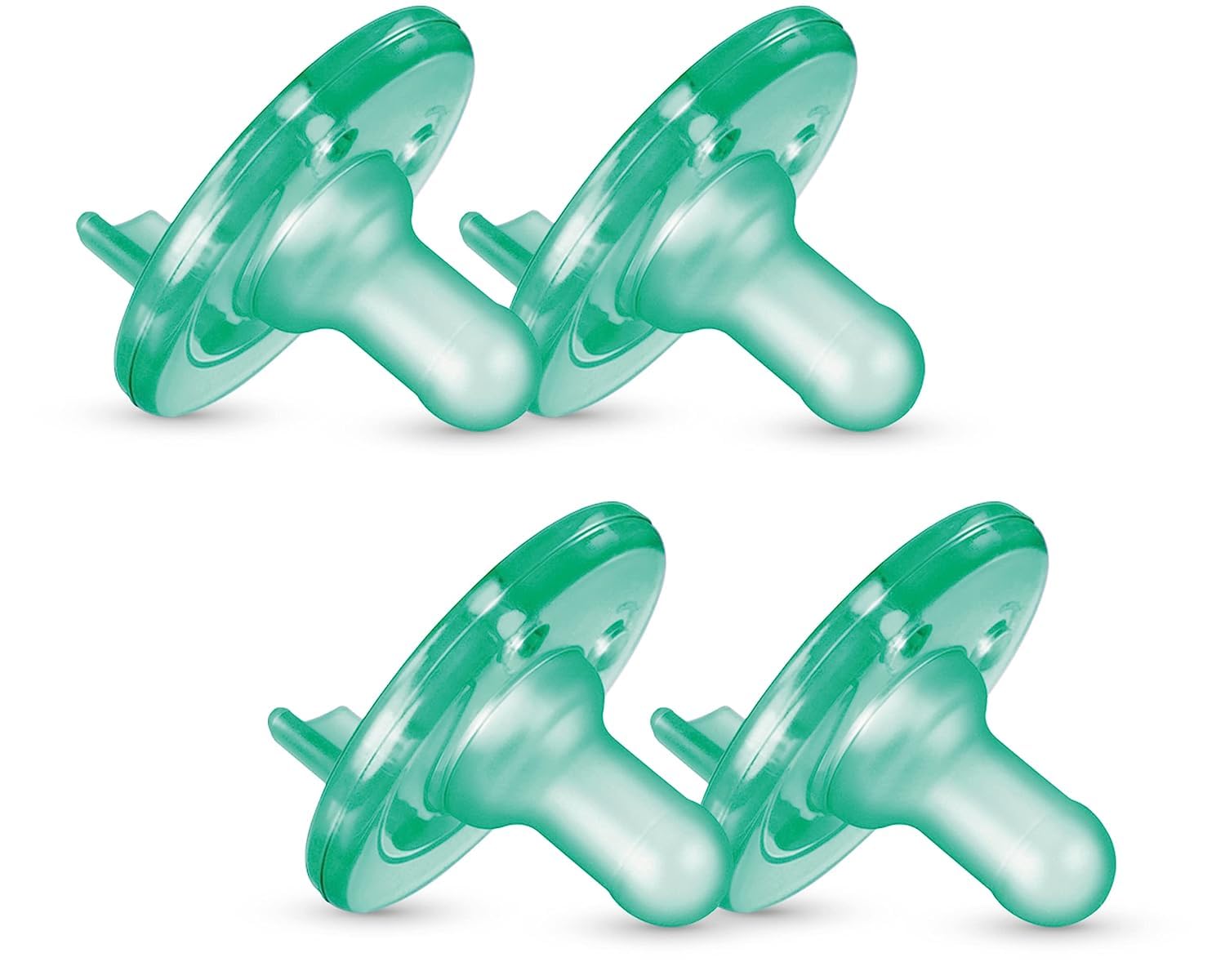 Philips AVENT Soothie Pacifier, 0-3 Months, Green, 4 Pack, SCF190/41 C24 Philips Avent