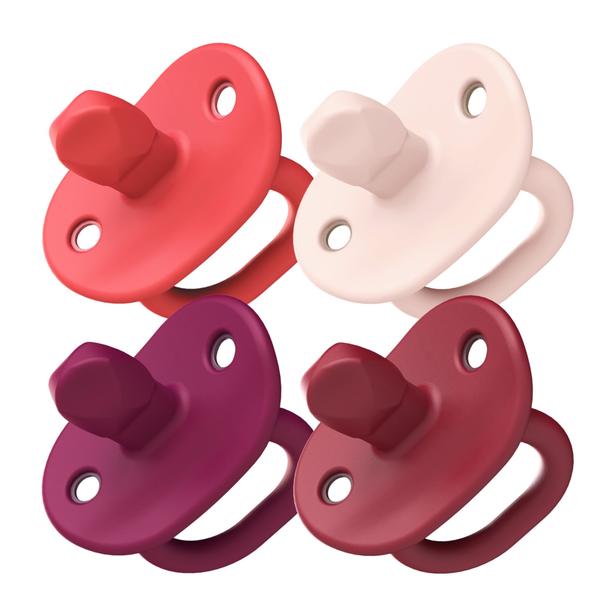 Boon® JEWL™ Orthodontic Silicone Pacifier - Stage 1 - Pink (4pk) Boon