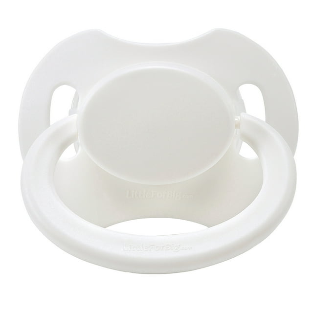 LittleForBig Bigshield Generation-II Adult Sized Pacifier White Littleforbig