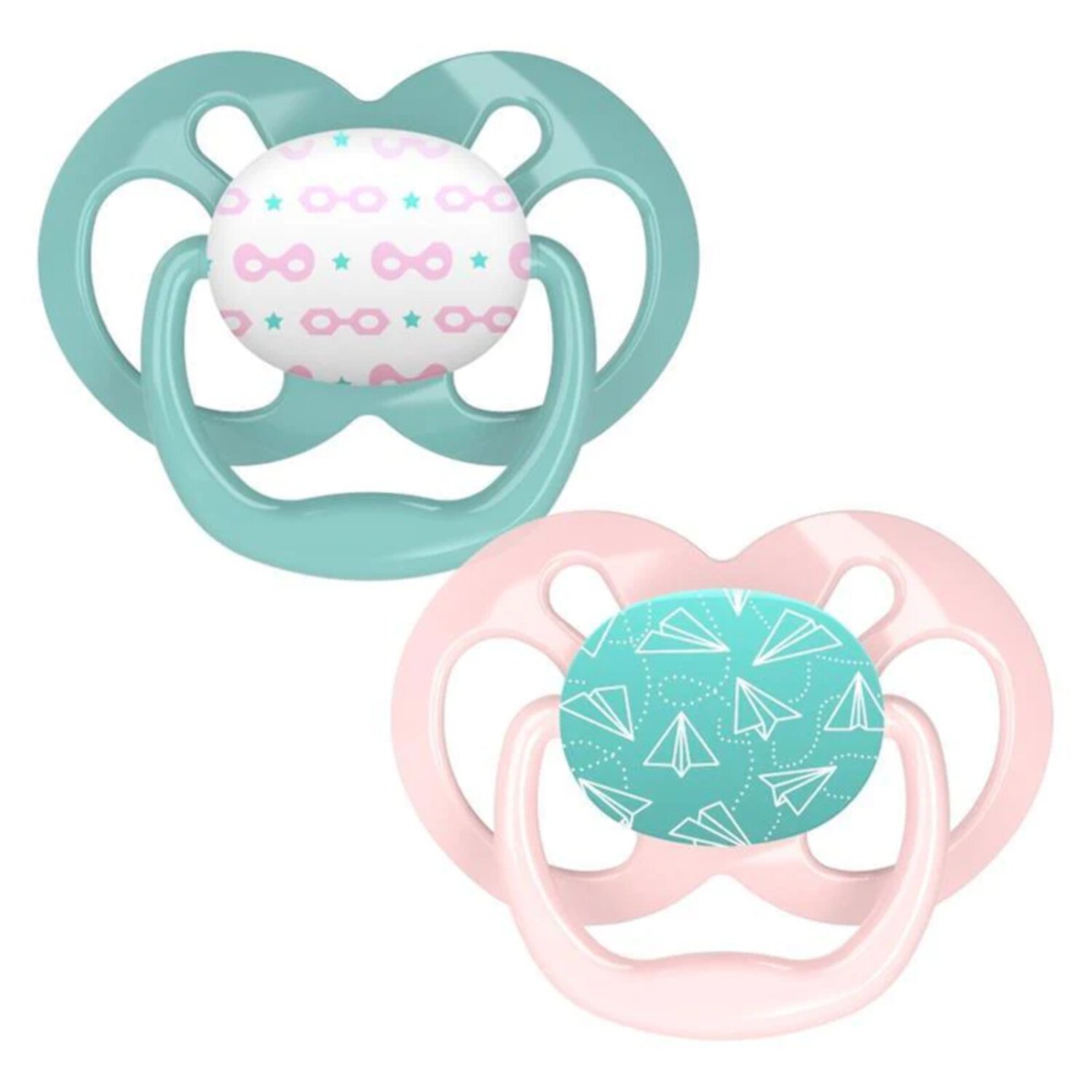 Dr. Brown - 2Pk Advantage Pacifiers, Stage 2, Pink Airplanes, Unisex Visit the Dr. Brown's Store