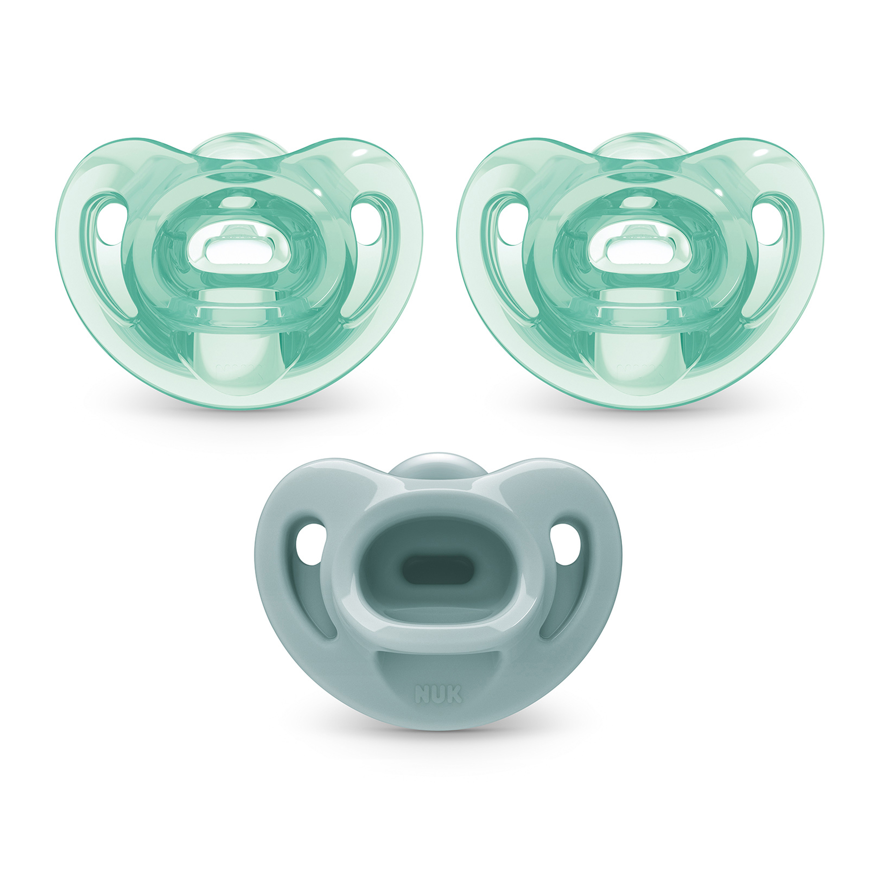 NUK Comfy Orthodontic Pacifiers, 0-6 Months, 3 Pack NUK