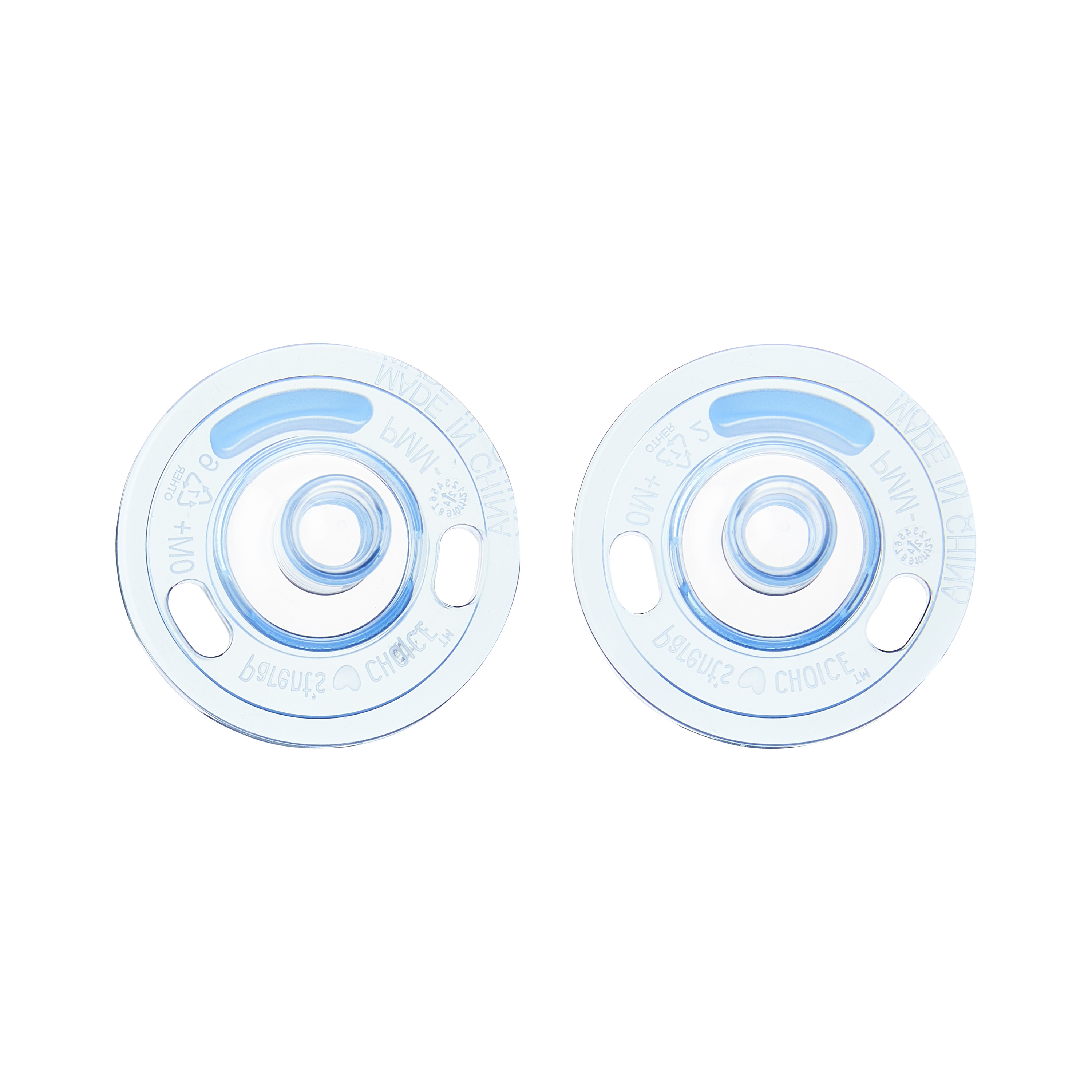 Parent's Choice All Silicone Pacifier, 0M+ Newborn, Unisex, 2-Pack Parent's Choice