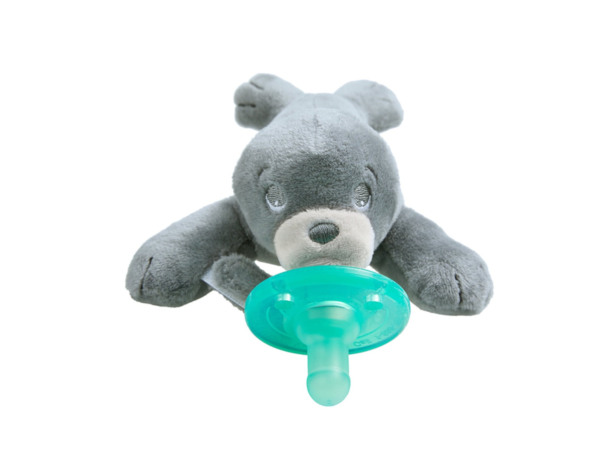 Philips Avent Soothie snuggle - Newborn Baby Pacifier with Fox Soft Plush Toy, BPA-Free, 0 Months + (Model SCF347/08) Philips Avent