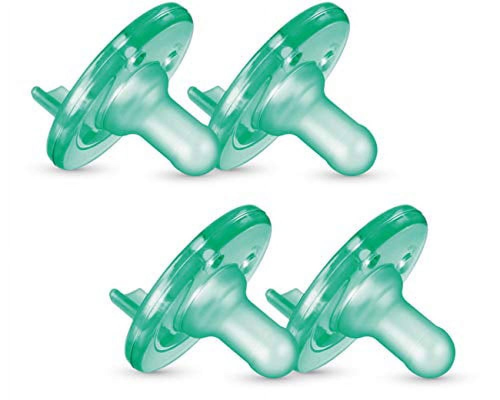 Philips AVENT Soothie Pacifier, 0-3 Months, Green, 4 Pack, SCF190/41 Philips Avent