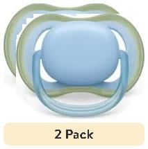 (2 pack) Philips Avent Ultra Air Pacifier 0-6M, Pastel Green / Celestial Blue, 2 Pack, SCF085/21 Philips Avent