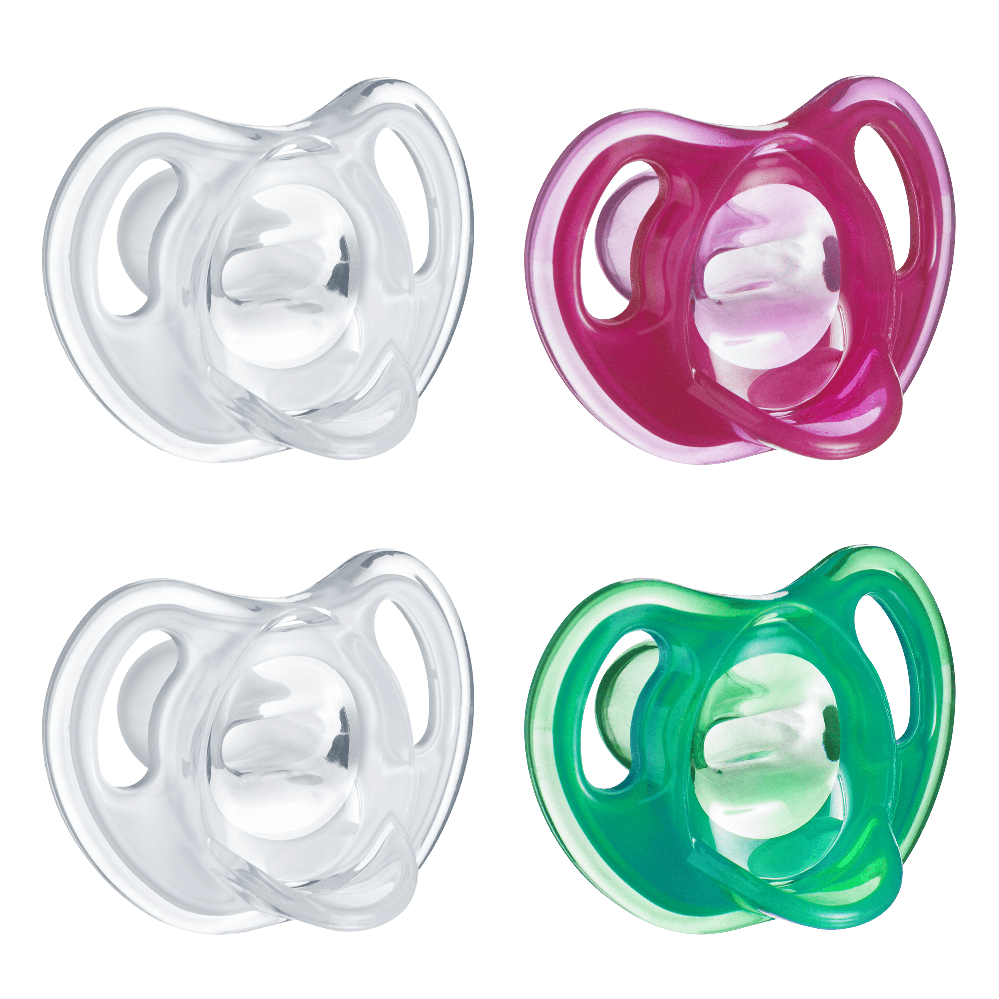 Tommee Tippee Ultra-Light Silicone Pacifier, 18-36 Months, 4-Count, Symmetrical One-Piece Design, BPA-Free Silicone Binkies Tommee Tippee