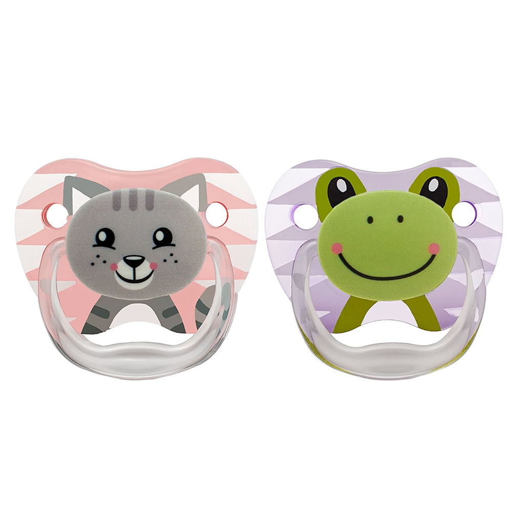 Dr. Brown's PreVent Pacifiers in Pink/Purple - 0-6 Months Visit the Dr. Brown's Store