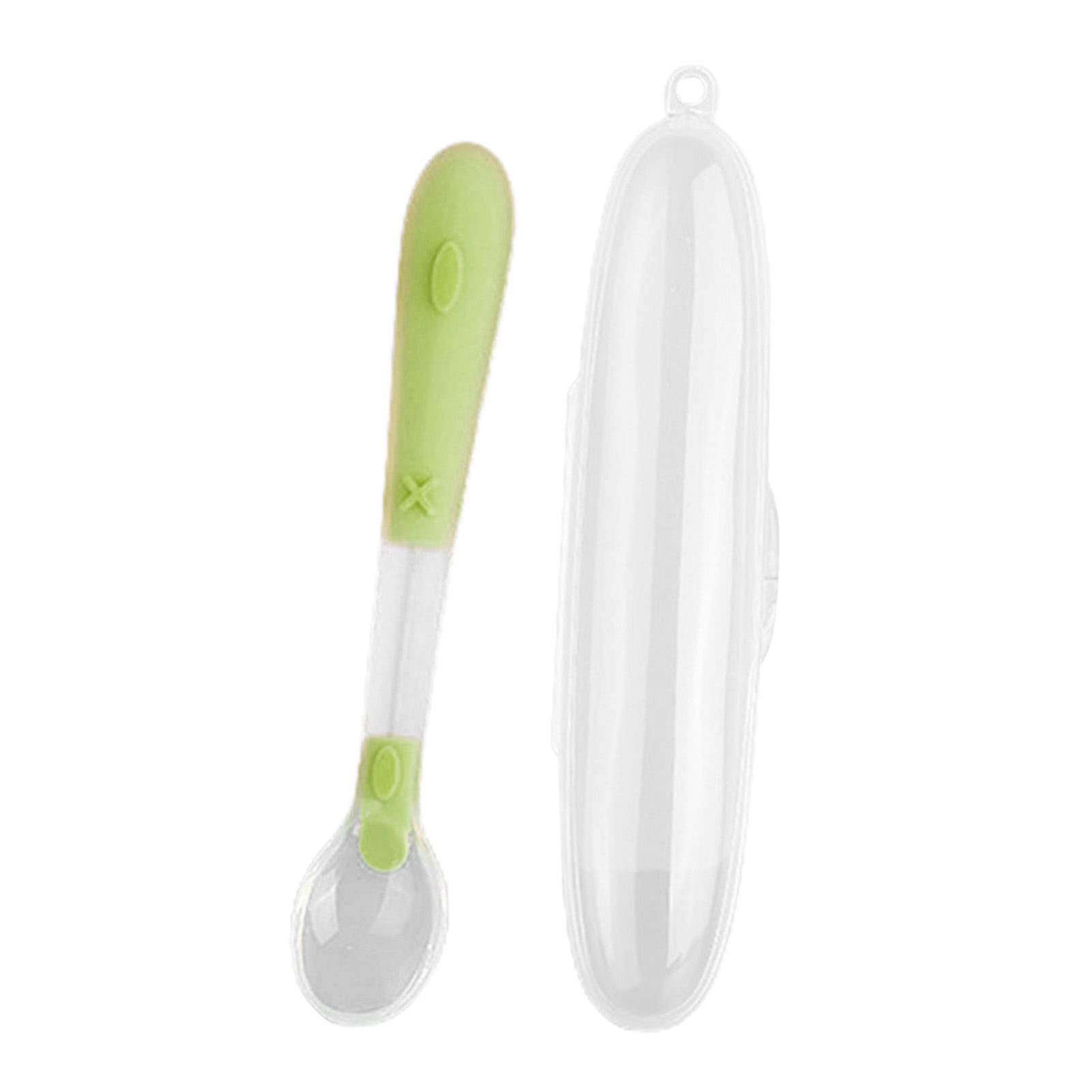 GZKN 1 Set Feeding Spoon Non-slip Design Easy Cleaning BPA Free Kids Food Eating Dinnerware Baby Supplies GZKN