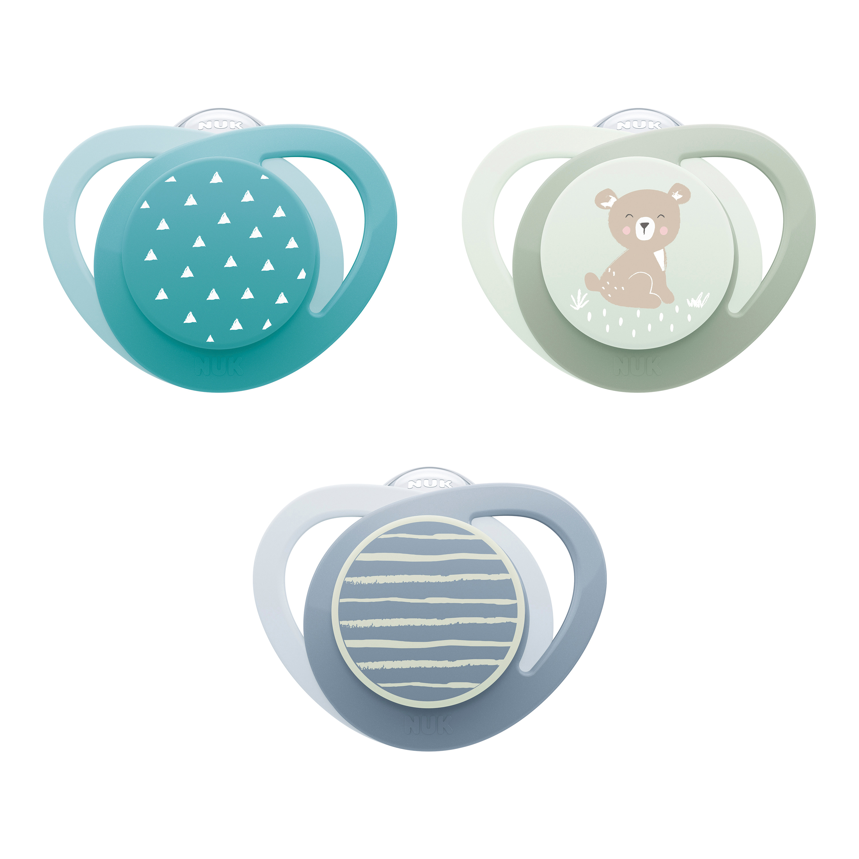 NUK Orthodontic Pacifier, 3-Pack, 6-18 Months NUK