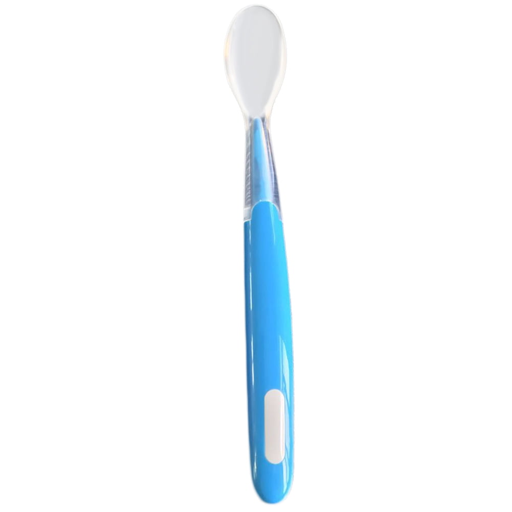 GZKN Infant Baby Silicone Soft Food Feeding Spoon Children Safety Training Tableware GZKN