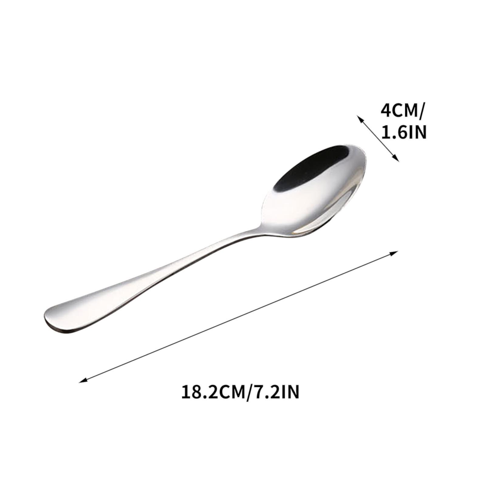 ZUBKTE Ice Cream Acoop 1010 Handle Tableware Stainless Steel Spoon Coffee Spoon Fruit Fork Hotel Supplies Round Spoon Dining Spoon Children's Spoon ZUBKTE