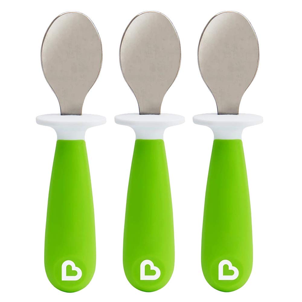 Munchkin - Raise Toddler Spoons Set, Green 3 Piece Set Munchkin