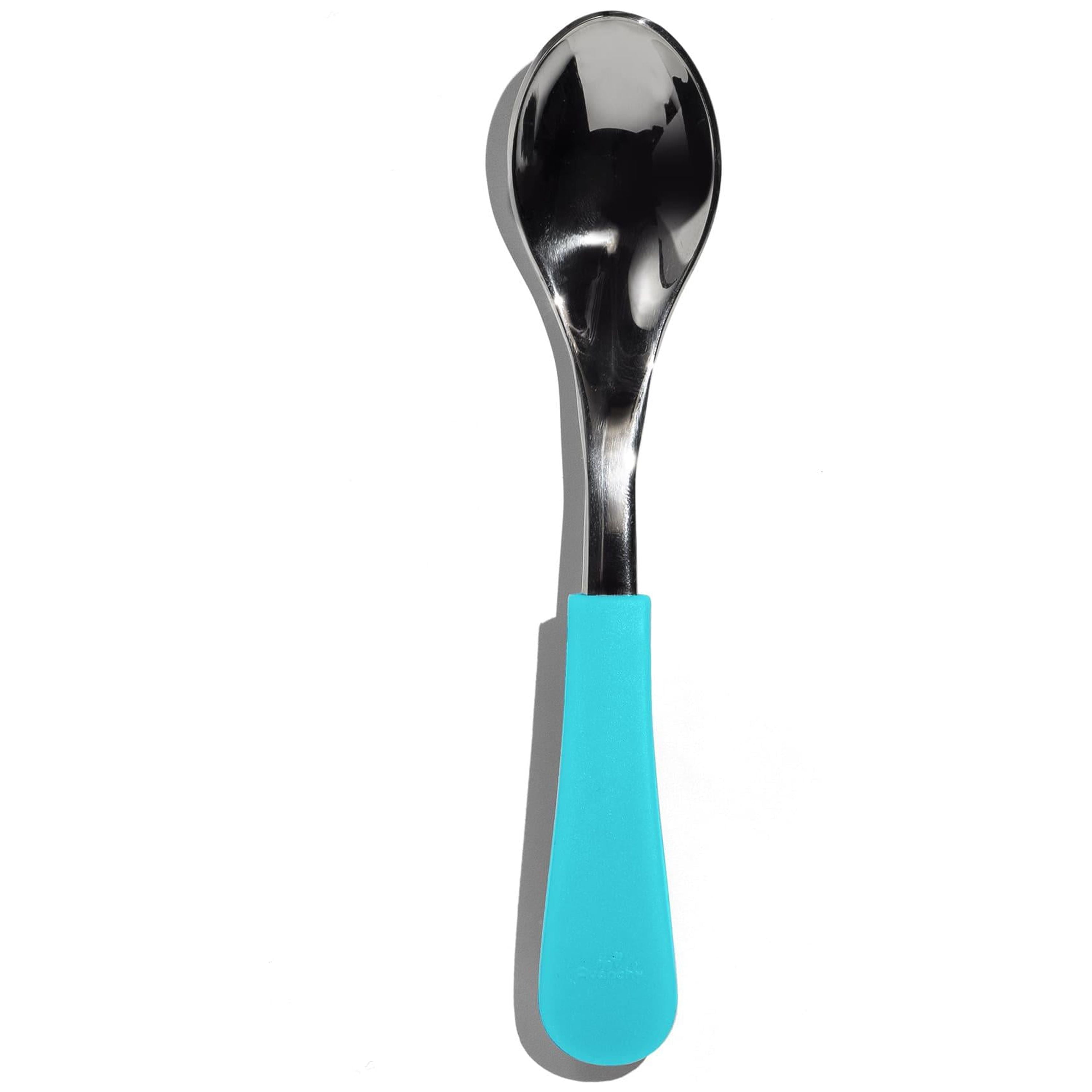 Stainless Steel Single Baby Spoon - BLW Infant Self Feeding Spoons | Wide - Short Avanchy