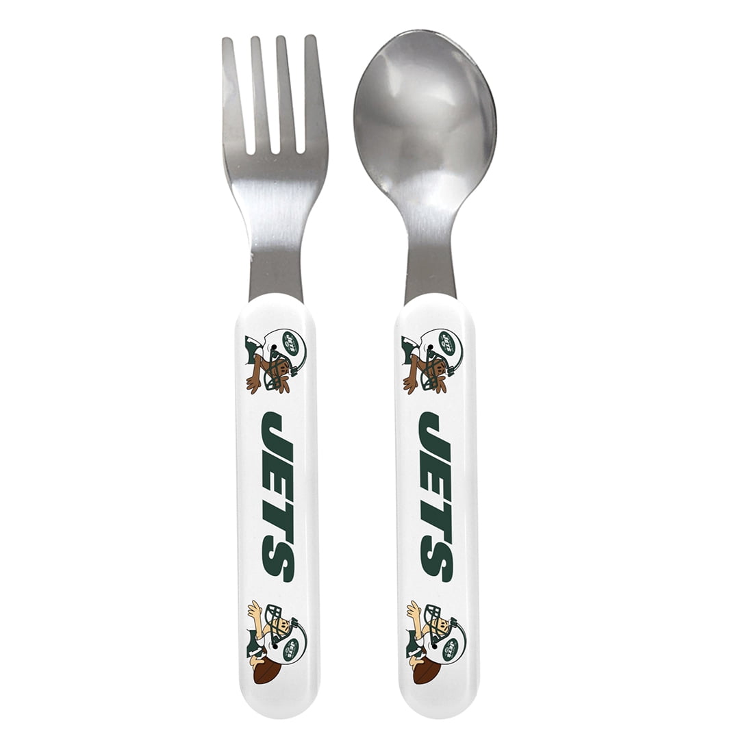 BabyFanatic Team Logo Fork And Spoon Pack - NFL New Orleans Saints Baby Fanatic