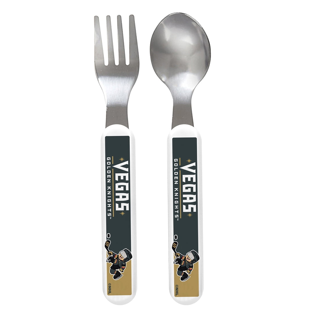 BabyFanatic Team Logo Fork And Spoon Pack - NFL New Orleans Saints Baby Fanatic