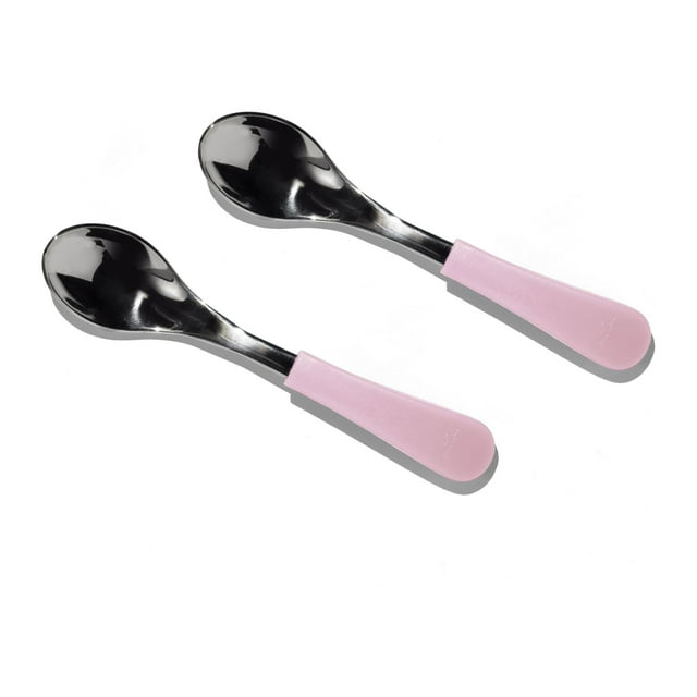 Stainless Steel Baby Spoons - BLW Infant Self Feeding Spoon | Wide - Short Avanchy