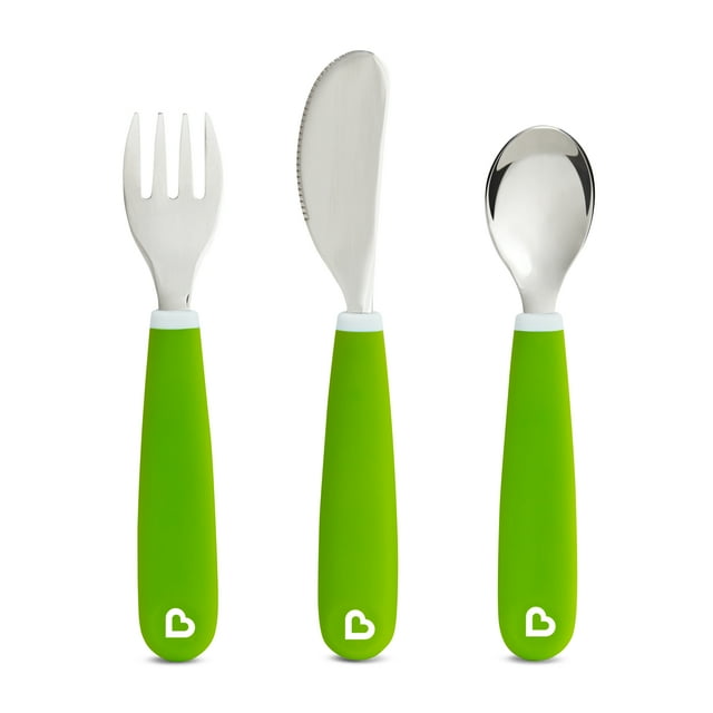 Munchkin Splash Green Toddler Utensils Munchkin