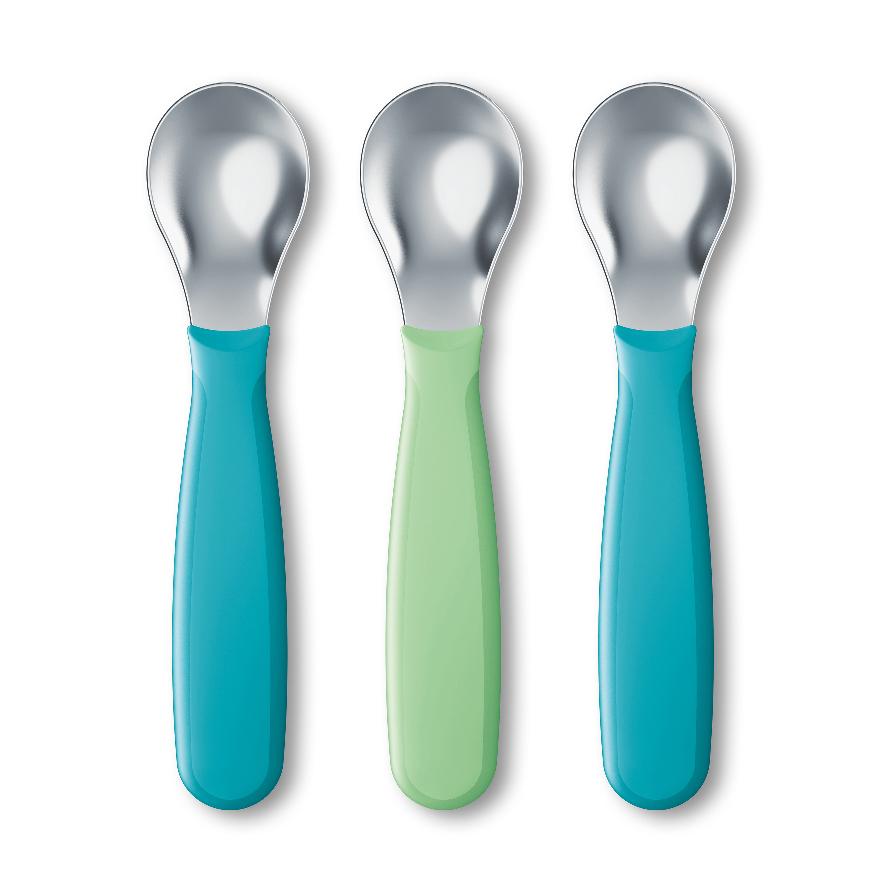 NUK Cutlery Toddler Baby Spoon, BPA Free, 3 Pack, Neutral NUK