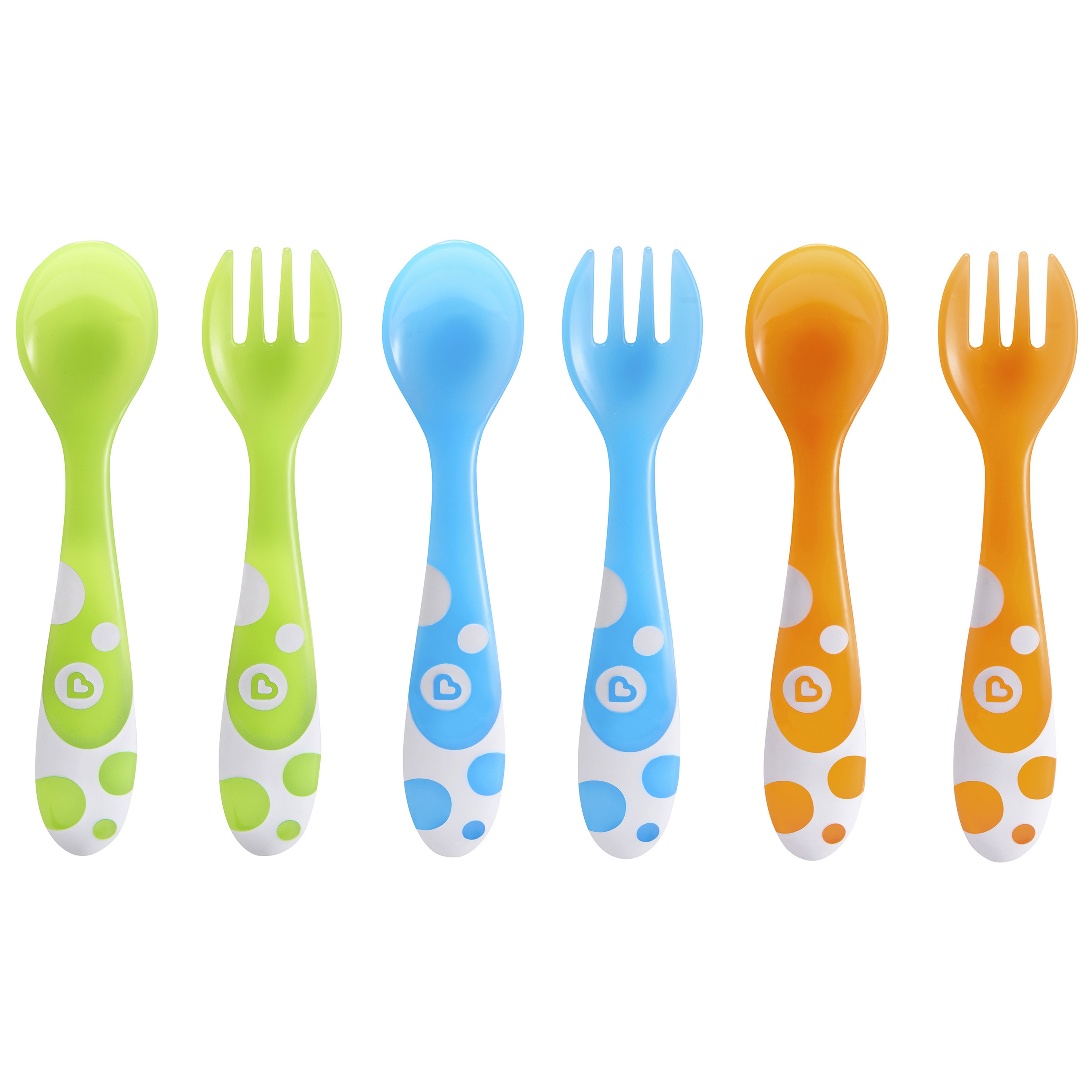 Munchkin® Multi™ Toddler Forks and Spoons, Multi-color, 6 Pack, Unisex Munchkin