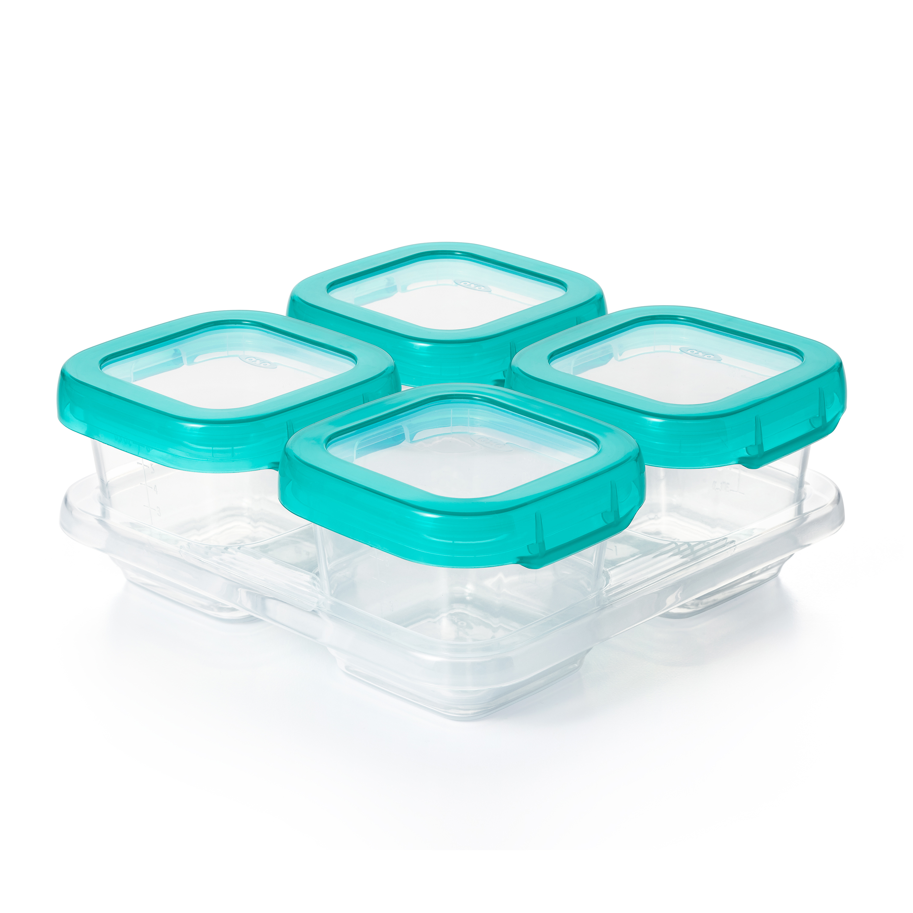 OXO Tot Baby Blocks Freezer Storage Containers (6 Oz.) - Teal Oxo