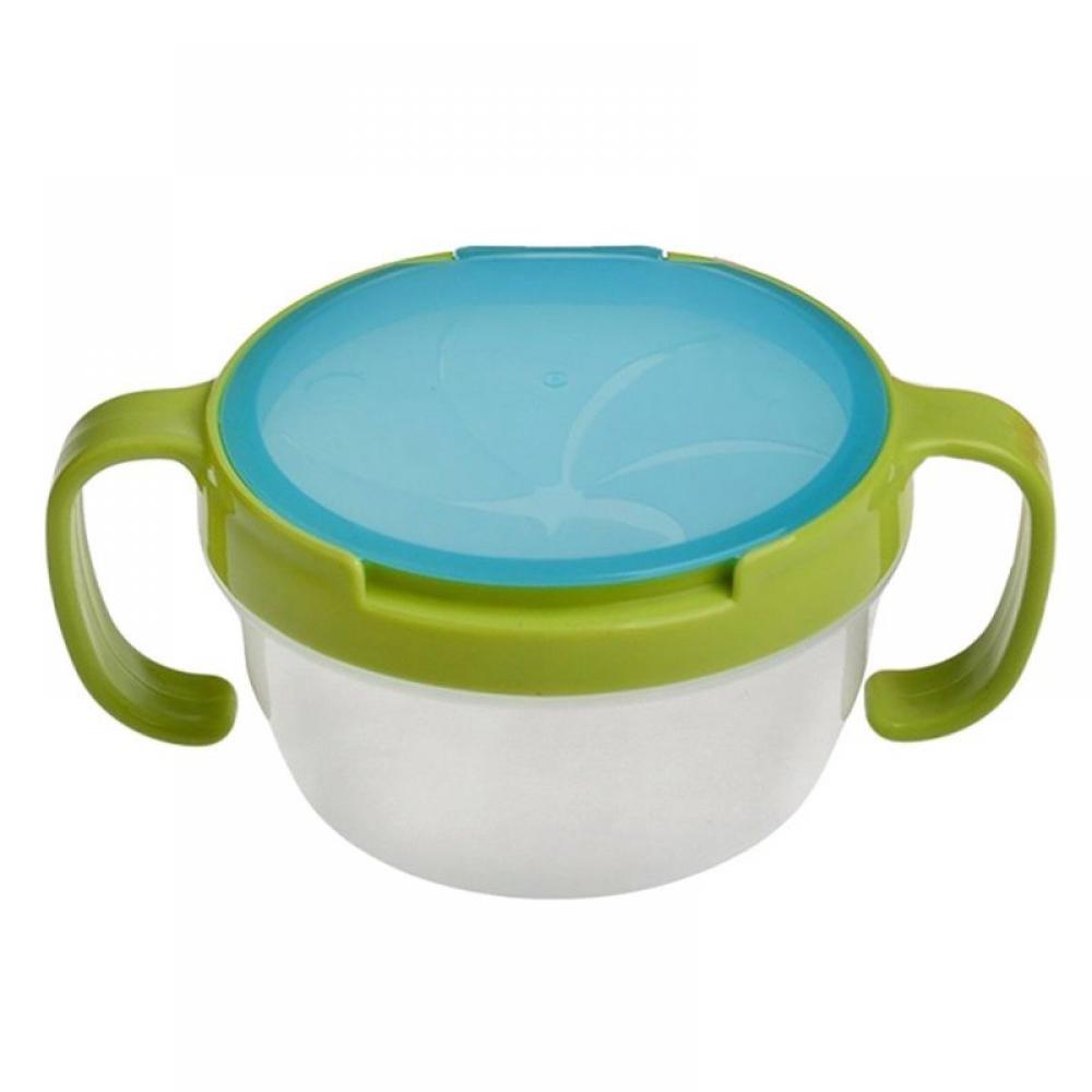 Baby Snack Catcher Bowls,Toddler and Baby Snack Container Bowl Spill Proof Cup with Handle Color Profit Kids