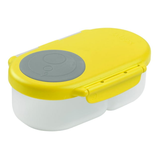 b.box Snackbox for Kids - 2 Section Snack Container - 12 oz (Lemon Sherbet) B.box