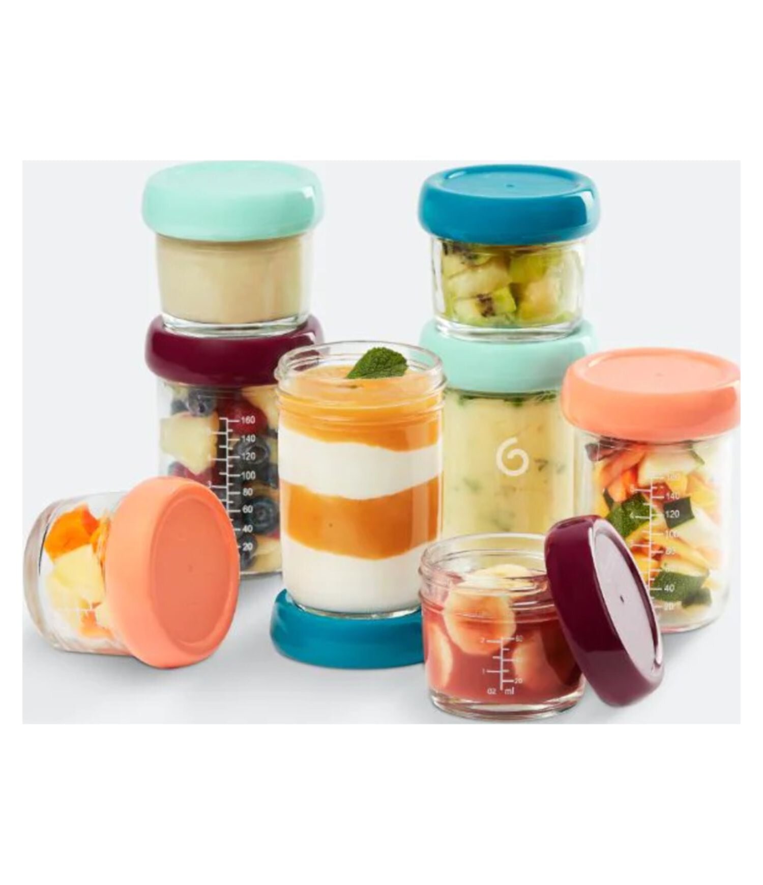 Babymoov Babybols glass food containers 4 x 8oz Babymoov